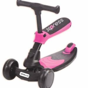 apollo scooter pink 2 in 1