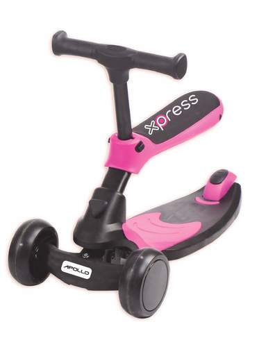 apollo scooter pink 2 in 1